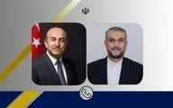 رایزنی تلفنی وزیران خارجه ایران و ترکیه