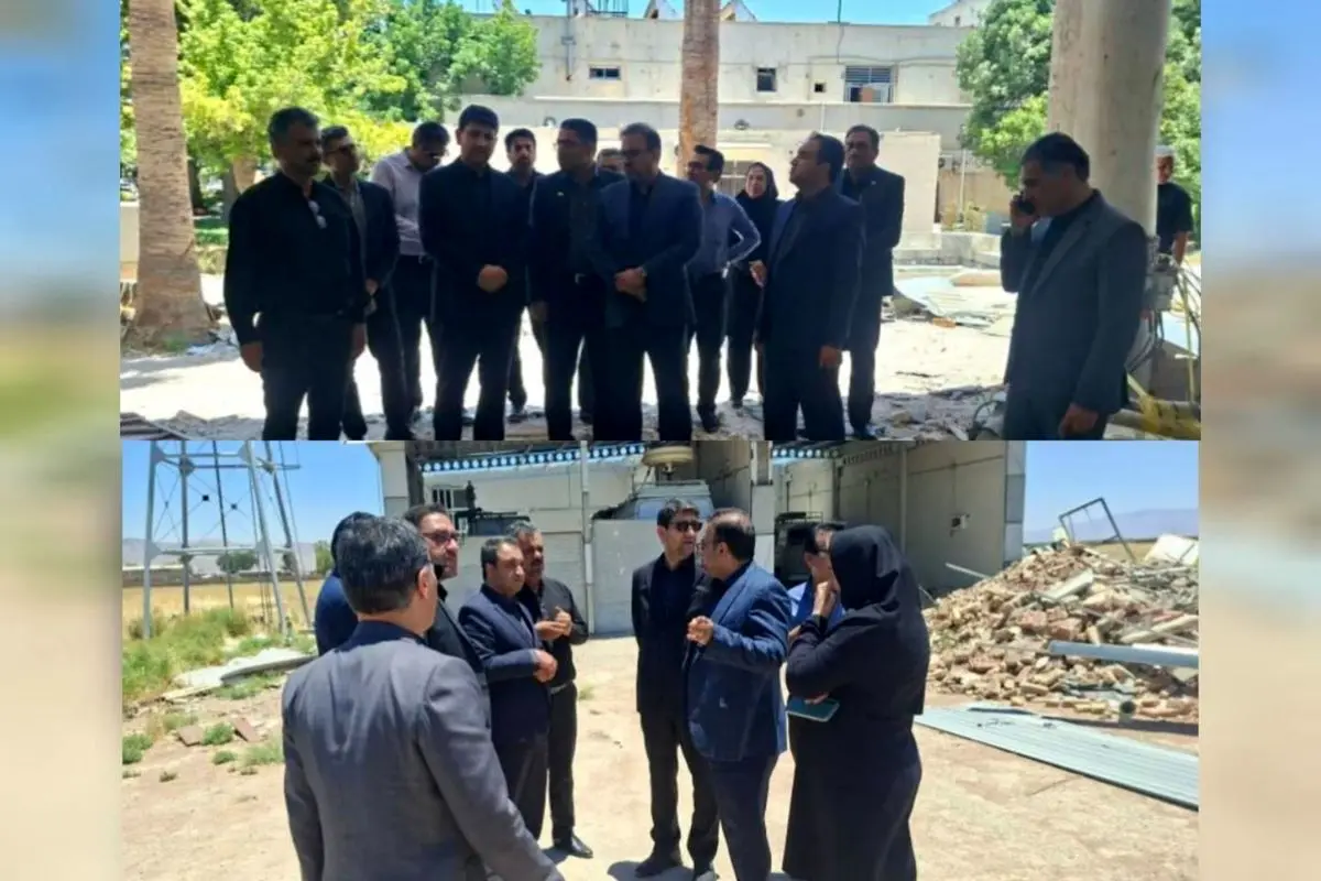 وزیر ارتباطات روند بازسازی مراکز آسیب‌دیده وزارت ارتباطات در شیراز را بررسی کرد