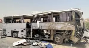 تعداد کشته‌های تصادف جاده ساوه به همدان  به ۱۱ نفر رسید