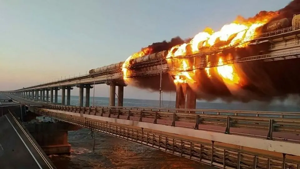 Ukraine admits blowing up Russia's bridge to Crimea