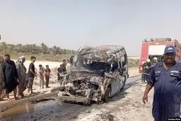 جزئیات انتقال پیکرهای جانباختگان تصادف مرگبار در بابل عراق