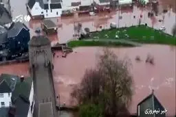 اختلال شدید در انگلیس درپی طوفان کلودیا + ویدیو