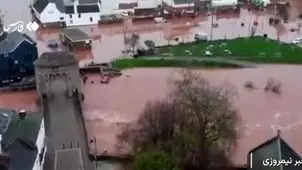 اختلال شدید در انگلیس درپی طوفان کلودیا + ویدیو