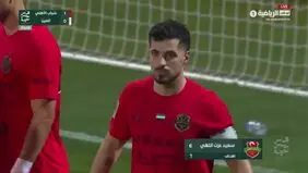 گلزنی سعید عزت‌اللهی در بازی امشب شباب الاهلی مقابل العین
