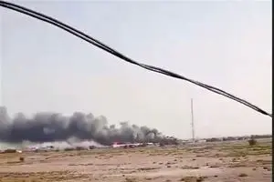 حمله موشکی آمریکا به فرودگاه ایرانشهر