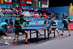 تیم ملی مردان تنیس روی میز ایران فینالیست شدند

