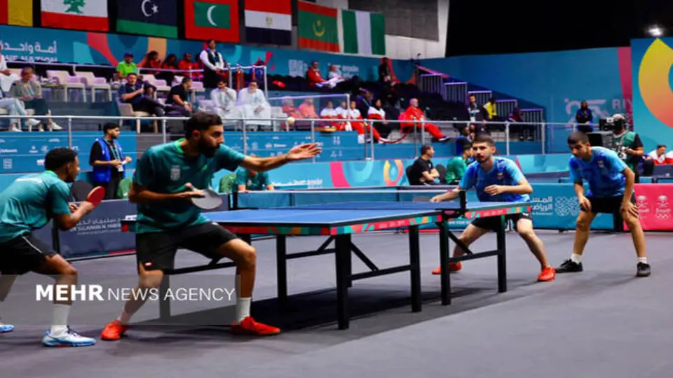 تیم ملی مردان تنیس روی میز ایران فینالیست شدند

