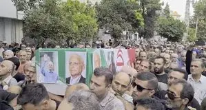 ببر مازندران روی دست مردم تشییع شد 