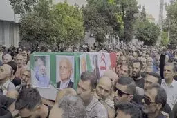 ببر مازندران روی دست مردم تشییع شد 