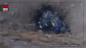  اولین ویدئو از محل سقوط بالگرد هلال احمر در اشترانکوه 