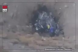  اولین ویدئو از محل سقوط بالگرد هلال احمر در اشترانکوه 