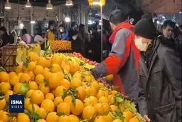 حال و هوای شب یلدا در بازار همدان+ ویدئو