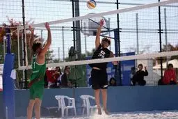 غلبه تیم والیبال ساحلی ایران بر تیم ژاپن