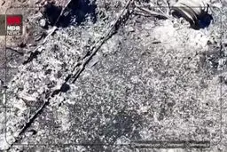 اولین تصاویر هوایی از مکان انهدام هواپیمای آمریکایی