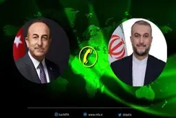 Iran, Turkey FMs hold phone call to stress stepped-up ties