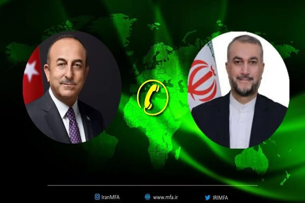 Iran, Turkey FMs hold phone call to stress stepped-up ties