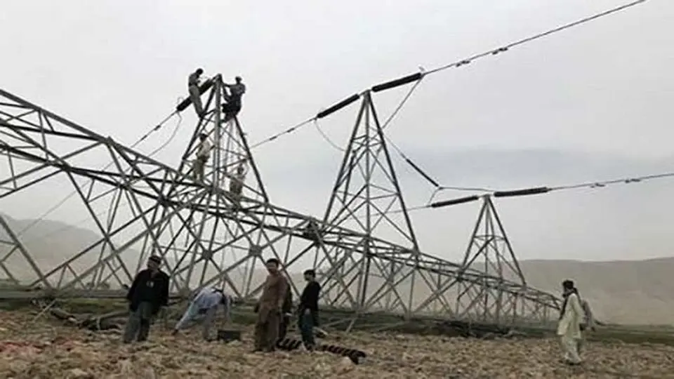 Two electricity towers in Afghanistan exploded by terrorists