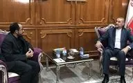 دیدار مذاکره کننده ارشد دولت نجات ملی یمن با وزیر خارجه ایران در عمان

