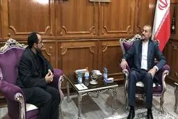 دیدار مذاکره کننده ارشد دولت نجات ملی یمن با وزیر خارجه ایران در عمان


