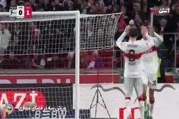 گل مردود اشتوتگارت به بایرن مونیخ را ببینید + ویدیو