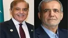 گفتگوی نخست وزیر پاکستان و پزشکیان