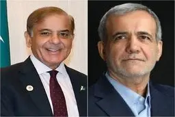 گفتگوی نخست وزیر پاکستان و پزشکیان