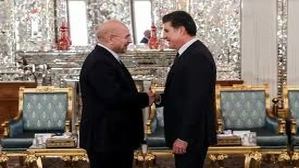 دیدار بارزانی با قالیباف در بهارستان