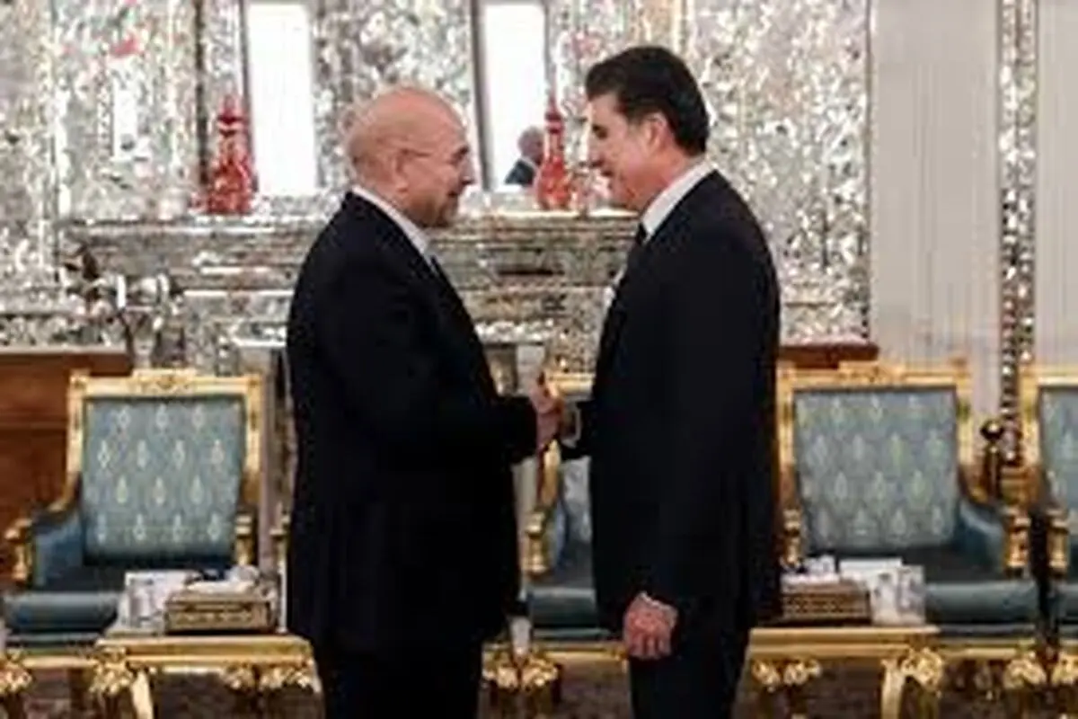 دیدار بارزانی با قالیباف در بهارستان