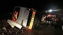 تعداد مصدومان تصادف اتوبوس در سیرجان به ۲۸ نفر رسید 