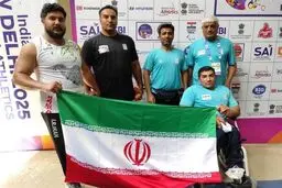 یک طلا و‌ یک‌ برنز برای تیم پارا دو و میدانی ایران