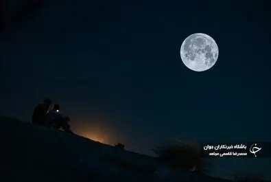 ابر ماه در آسمان تهران