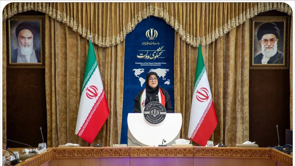 تصاویر جالب از پوشش امروز سخنگوی دولت