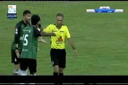 گل برای خیبر که به دلیل خطا روی طیبی‌پور رد شد + ویدئو