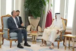 Iranian FM meets Emir of Qatar in Doha