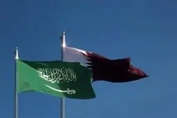 استقبال بن سلمان از امیر قطر در ریاض