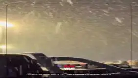 برف و کولاک شدید در جاده چالوس+ ویدئو