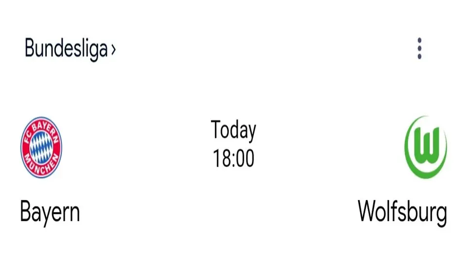 تاریخ و ساعت بازی بایرن‌مونیخ و ولفسبورگ