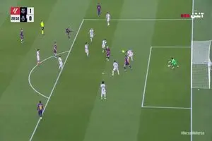 گل اول بارسلونا به مایورکا+ ویدئو