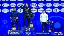 
سلام نظامی پژمان درستکار پس از قهرمانی ایران
