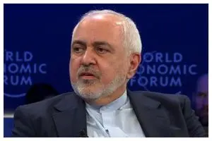 حضور ظریف در خطبه خوانی اربعین در حرم امام رضا(ع) + عکس