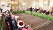 Iran to not give up rights in talks, Palestine support