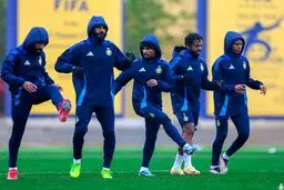 تمرین نهایی النصر برای دیدار با پرسپولیس با غیبت رونالدو