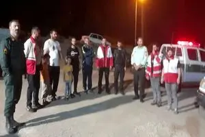 نجات خانواده اهل عسلویه از جنگل‌های دیلمان توسط پلیس سیاهکل