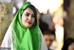 پرچم ایران روسری شد! + عکس