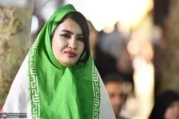 پرچم ایران روسری شد! + عکس