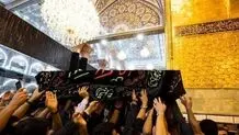 تصاویری از فرزندان آیت‌الله سیستانی در مراسم تشییع مادرشان + عکس