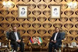 وزیر الاقتصاد الایرانی یؤکد ونظیره الارمینی على رفع التجارة المشترکة الى 3 ملیارات دولار 