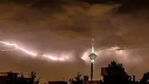 پیش‌بینی کاهش دما و رگبار و وزش باد شدید در تهران