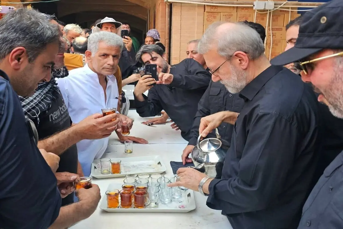 عکسی از آخرین سفر علی لاریجانی به نجف 