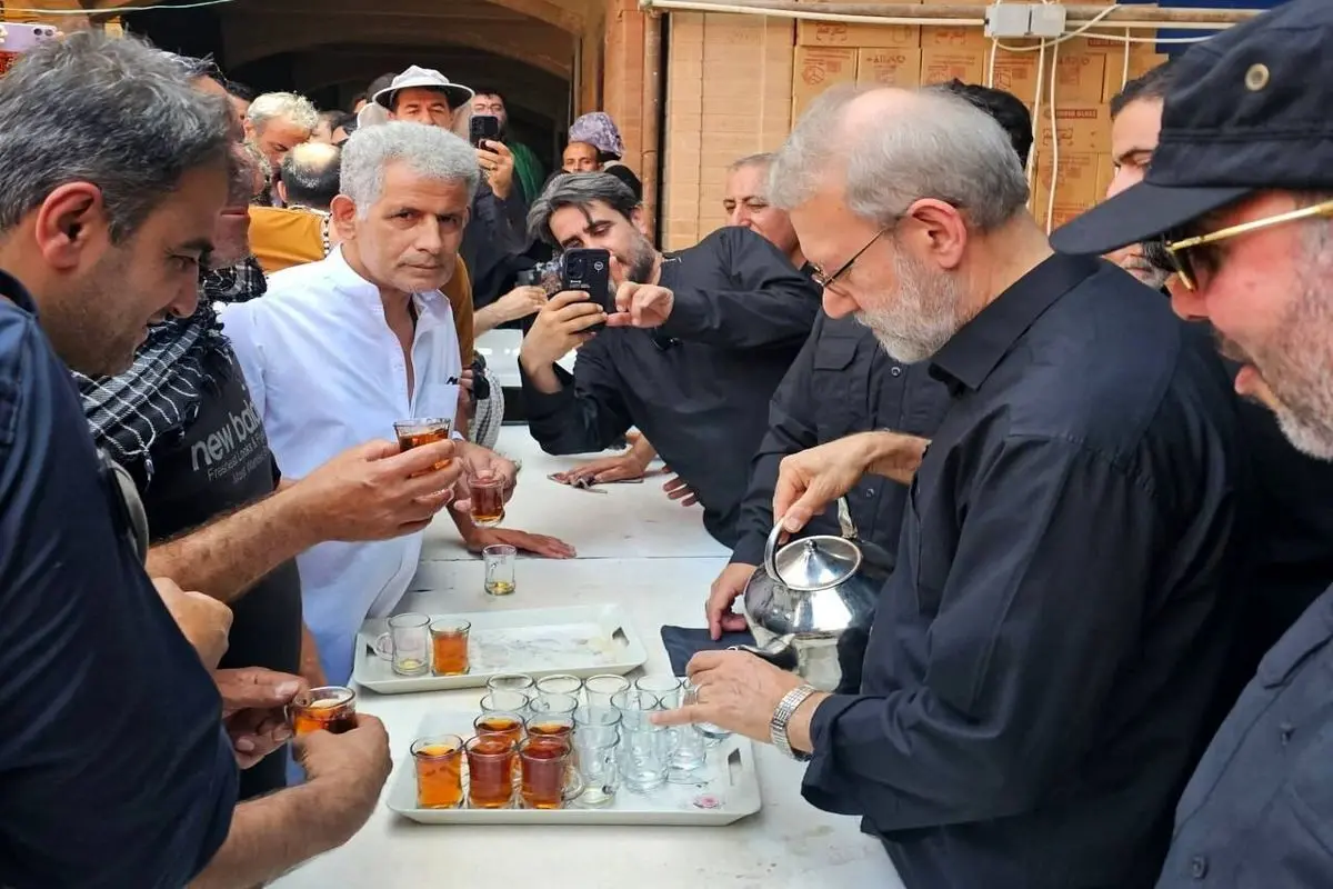 عکسی از آخرین سفر علی لاریجانی به نجف 
